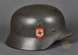 Third Reich Model 1940 Double Decal Police Helmet
