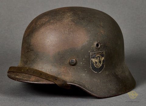 Third Reich Model 1940 Police Double Decal Combat Helmet