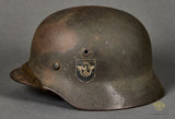 Third Reich Model 1940 Police Double Decal Combat Helmet