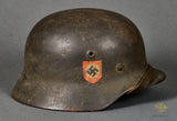 Third Reich Model 1940 Police Double Decal Combat Helmet