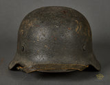 WWII German Army Model 1942 Camouflage Combat Helmet