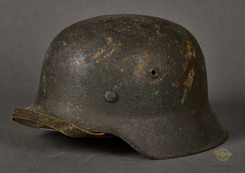 WWII German Army Model 1942 Camouflage Combat Helmet