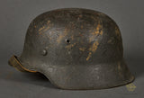 WWII German Army Model 1942 Camouflage Combat Helmet