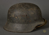 WWII German Army Model 1942 Camouflage Combat Helmet