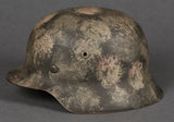 WWII German Army Model 1942 Camouflage Combat Helmet