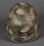 WWII German Army Model 1942 Camouflage Combat Helmet