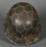 WWII German Army Model 1942 Single Decal Helmet with Full Basket Chicken Wire