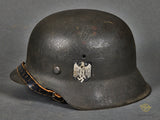 WWII German Army Model 1942 Single Decal, Originally No Decal, Combat Helmet