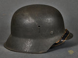 WWII German Army Model 1942 Single Decal, Originally No Decal, Combat Helmet