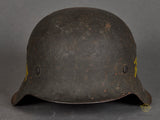WWII German Wehrmacht Combat Helmet with GI Added Swastikas