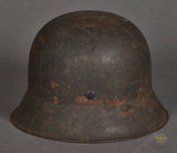 WWII German Wehrmacht Combat Helmet with GI Added Swastikas