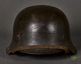 WWII German Army Model 1942 Combat Helmet, Named