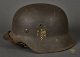 WWII German Army Model 1942 Single Decal Helmet