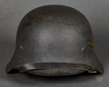 WWII German Luftwaffe Model 1942 Single Decal Helmet