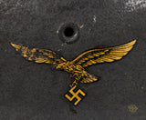 WWII German Luftwaffe Model 1942 Single Decal Helmet
