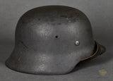 WWII German Luftwaffe Model 1942 Single Decal Helmet