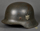 WWII German Army Model 1942 Single Decal Combat Helmet
