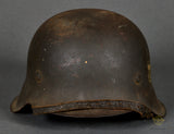 WWII German Army Model 1942 Single Decal Helmet