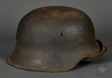 WWII German Army Model 1942 Single Decal Helmet
