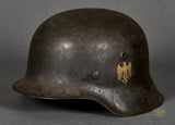 WWII German Army Model 1942 Single Decal Helmet