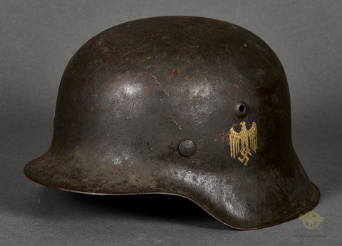 WWII German Army Model 1942 Single Decal Helmet