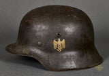 WWII German Army Model 1942 Single Decal Helmet