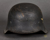 WWII German Luftwaffe Model 1942 Single Decal Helmet