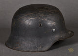 WWII German Luftwaffe Model 1942 Single Decal Helmet