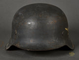 WWII German Luftwaffe Model 1940 Single Decal Helmet