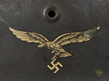 WWII German Luftwaffe Model 1940 Single Decal Helmet