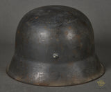 WWII German Luftwaffe Model 1940 Single Decal Helmet