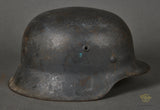 WWII German Luftwaffe Model 1940 Single Decal Helmet