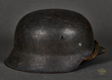 WWII German Luftwaffe Model 1942 Single Decal Helmet