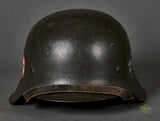 Third Reich Police Model 1942 Double Decal Combat Helmet