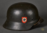 Third Reich Police Model 1942 Double Decal Combat Helmet