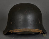 WWII German Army Model 1942 Single Decal Combat Helmet