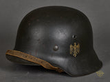 WWII German Army Model 1942 Single Decal Combat Helmet