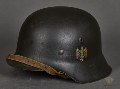 WWII German Army Model 1942 Single Decal Combat Helmet