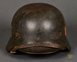 WWII German SS Model 1940 Double Decal Helmet