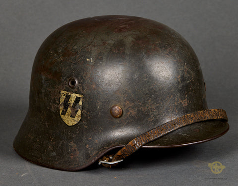 WWII German SS Model 1940 Double Decal Helmet