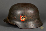 WWII German SS Model 1940 Double Decal Helmet