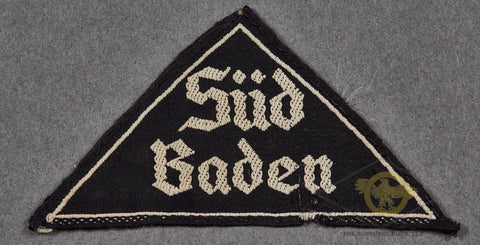German WWII BDM/JM District Sleeve Triangle for Süd Baden