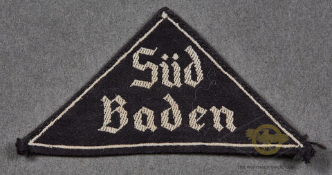 German WWII BDM/JM District Sleeve Triangle for Süd Baden