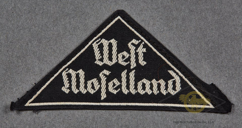 German WWII BDM/JM District Sleeve Triange for West Moselland