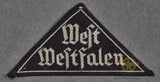 German WWII BDM/JM District Sleeve Triangle for West Westfalen