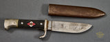 German WWII HJ Knife w/Motto by Anton Wingen