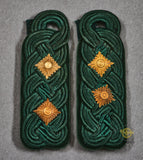 German WWII Set of Slip On Forestry Shoulder Boards