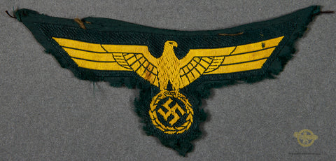 German WWII Coastal Artillery Cap Eagle