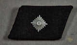 German WWII Single Rank Teno Collar Tab for Watchmeister
