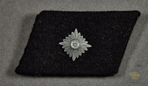 German WWII Single Rank Teno Collar Tab for Watchmeister